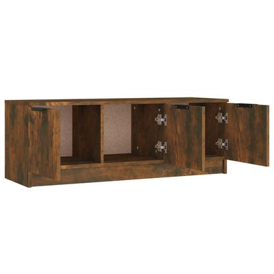 vidaXL Mueble de TV madera contrachapada roble ahumado 102x35x36,5 cm