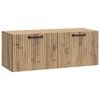vidaXL Mueble para TV de pared 78,5 x 31 x 30 cm Roble artisan