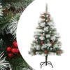 vidaXL &Aacute;rbol de Navidad artificial con pi&ntilde;as y bayas 150 cm
