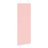 vidaXL Estor Plisado rosa 80x200 cm Tela Ancho 79,4 cm Poli&eacute;ster