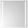 vidaXL Espejo de ba&ntilde;o LED Transparente 40 x 40 cm vidrio templado