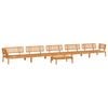 vidaXL Set de sof&aacute;s de palets de jard&iacute;n 6 pzas madera maciza de acacia