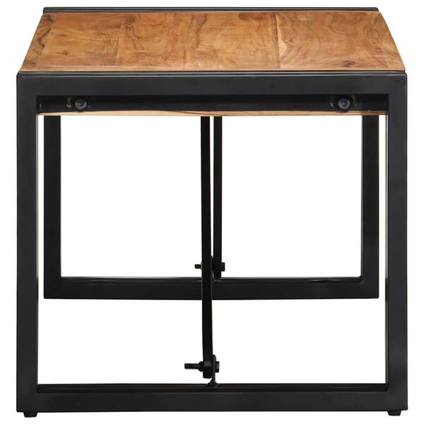 vidaXL Mesa de centro 80x40x35 cm de madera maciza de acacia