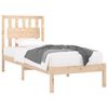 vidaXL Estructura de cama de madera maciza de pino 90x200 cm