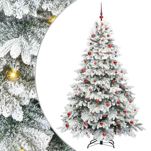 vidaXL &Aacute;rbol de Navidad artificial con 300 LED 210 cm PE y PVC