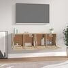 vidaXL Armarios de pared 2 uds contrachapada roble Sonoma 60x36,5x35cm