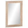vidaXL Espejo de ba&ntilde;o madera maciza de mango y vidrio 50x70 cm