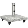 vidaXL Base para sombrilla 30 kg Gris granito Cuadrado