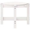 vidaXL Mesa de centro de madera maciza de pino blanco 87x48x35 cm