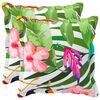vidaXL Funda de almohada 2 uds. HOUTEN Negro 40 x 40 cm Poli&eacute;ster