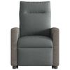 vidaXL Sill&oacute;n reclinable elevable de tela gris oscuro