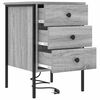 vidaXL Armario de Noche con caj&oacute;n 2 pcs Gris Sonoma 42 x 41 x 61 cm