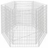 vidaXL Arriate hexagonal de gaviones 160x140x100 cm