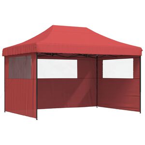 vidaXL Carpa de Fiesta 279 x 410 x 315 cm Burdeos Tela Oxford