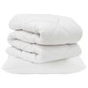 vidaXL Juego de Edred&oacute;n con almohada 2 uds. Blanco Microfibra
