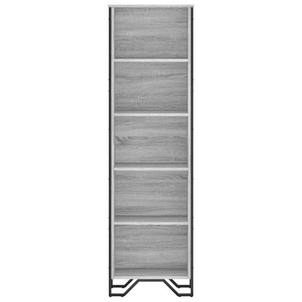 vidaXL Estanter&iacute;a de madera de ingenier&iacute;a gris Sonoma 50x31x169 cm
