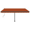 vidaXL Toldo de pie autom&aacute;tico naranja y marr&oacute;n 400x350 cm