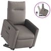 vidaXL Sill&oacute;n reclinable elevable tela gris taupe