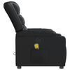 vidaXL Sill&oacute;n de masaje reclinable cuero sint&eacute;tico negro