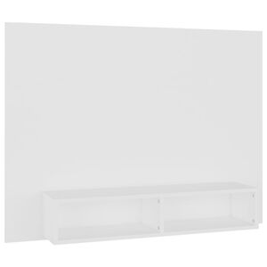 vidaXL Mueble de TV de pared madera contrachapada blanco 120x23,5x90cm