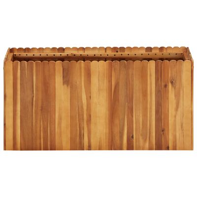 vidaXL Arriate de madera maciza de acacia 100x30x50 cm