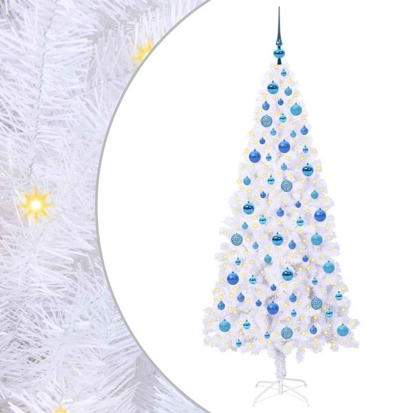 vidaXL &Aacute;rbol de Navidad artificial con 300 LED 180 cm PVC y Acero