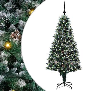 vidaXL &Aacute;rbol de Navidad artificial Verde 180 cm PVC y Acero y Pl&aacute;stico
