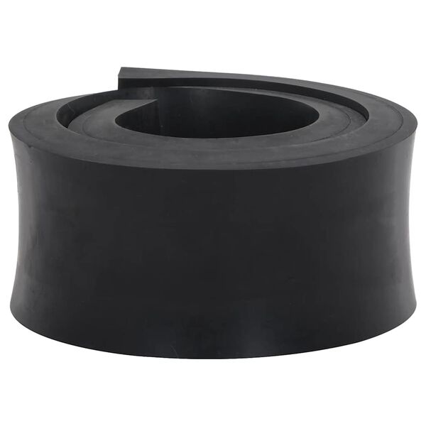 vidaXL Borde de goma para quitanieves negro 80x8x2 cm