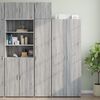 vidaXL Armario estrecho madera ingenier&iacute;a gris Sonoma 40x42,5x225 cm
