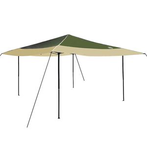 vidaXL Carpa Dosel 395 x 395 x 251 cm Verde tela