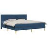 vidaXL Estructura de cama Azul 200 x 200 cm Poli&eacute;ster