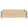 vidaXL Jardinera de madera maciza de pino 120x80 cm