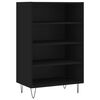 vidaXL Aparador alto madera de ingenier&iacute;a negro 57x35x90 cm