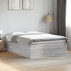 vidaXL Estructura de cama madera de ingenier&iacute;a gris Sonoma 140x190 cm