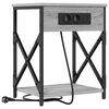 vidaXL Armario de Noche Gris Sonoma 41 x 31 x 51 cm