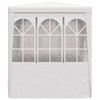 vidaXL Carpa profesional para fiestas con paredes blanco 90 g/m² 2x2 m