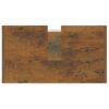 vidaXL Armario de baño madera contrachapada roble ahumado 60x33x60 cm