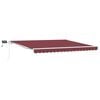 vidaXL Toldo retr&aacute;ctil manual con luces LED burdeos 400x300 cm