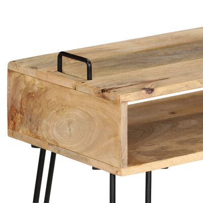 vidaXL Mesa consola de madera maciza de mango 115x35x76 cm