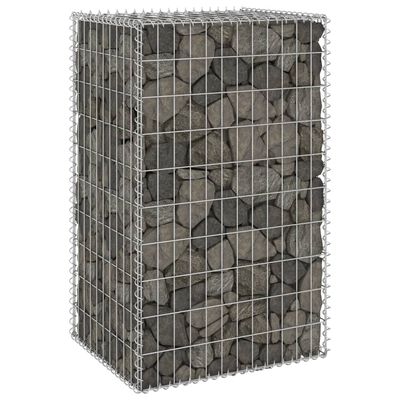 vidaXL Muro de gaviones con cubiertas acero galvanizado 60x50x100 cm