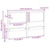 vidaXL Cabecero Otro 150 cm Madera maciza de pino