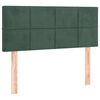 vidaXL Cama box spring con colch&oacute;n terciopelo verde oscuro 80x200 cm