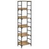 vidaXL Estante de libros 5 niveles 50 x 33 x 188,5 cm Roble artisan