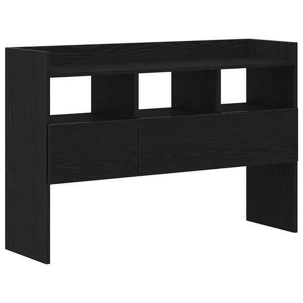 vidaXL Vitrina Roble Negro 105 x 30 x 70 cm Madera contrachapada