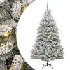 vidaXL &Aacute;rbol de Navidad artificial 210 cm 300 LED Blanco C&aacute;lido
