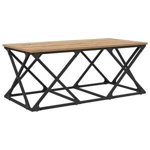 vidaXL Mesa de Caf&eacute; Roble artisan 100 x 49 x 40 cm