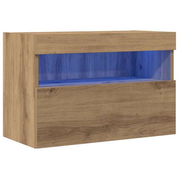 vidaXL Mueble de TV Montado en la Pared Roble artisan 60 x 30 x 40 cm
