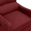 vidaXL Sill&oacute;n de masaje el&eacute;ctrico tela rojo tinto