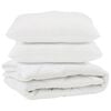 vidaXL Edred&oacute;n con almohada 3 uds. Microfibra