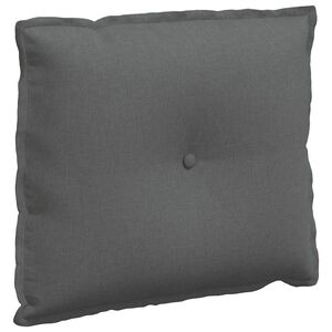 vidaXL Coj&iacute;n de Espalda Gris oscuro 60 x 19 x 50 cm tela